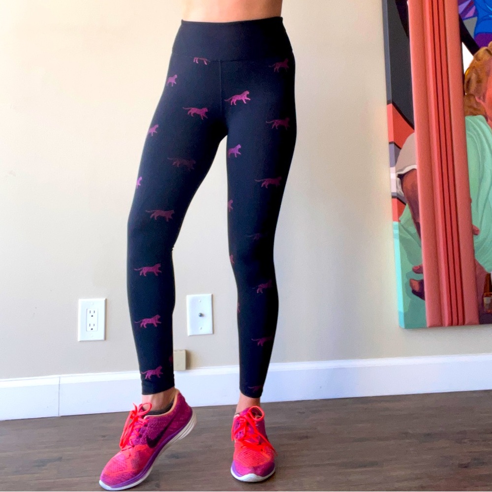 Noli tiger Foil High Waist Leggings Yoga S Compression $105